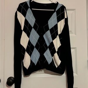 John Galt Argyle Cardigan